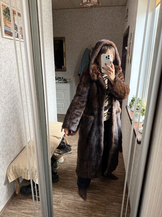 шуба норка довга М