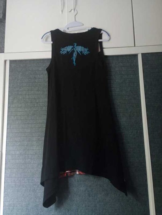 Bawełniana asymetryczna sukienka Desigual