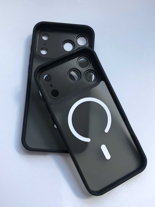 Чохол WMatte Magsafe для iPhone 17 Pro Max чехол айфон 17 промакс магсейф силікон кейс чорний