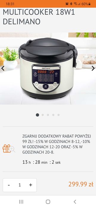 GARNEK Delimano 18in1 Nowy