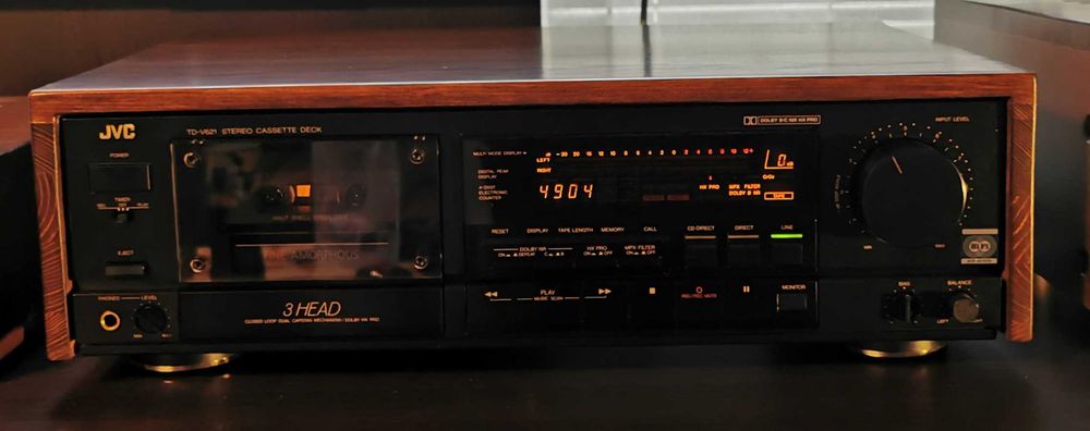 Magnetofon JVC TD-V621 3-głowicowy + MARANTZ CD 56