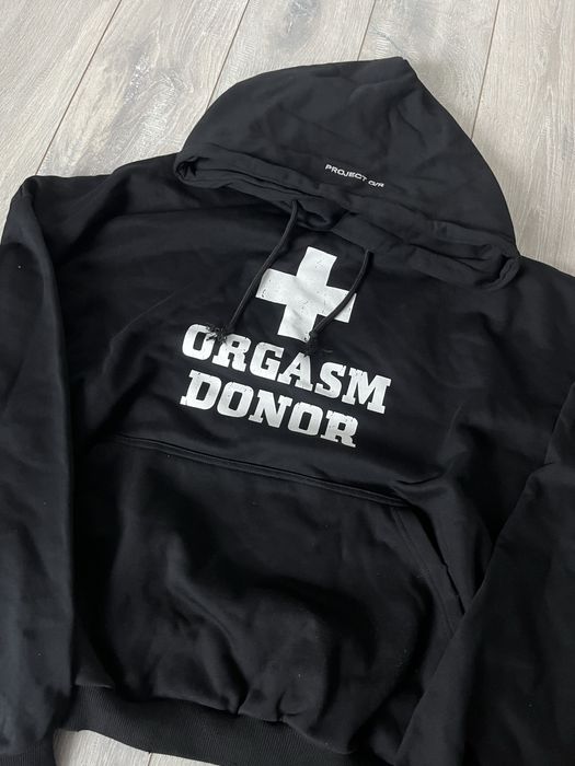 худи orgasm donor чорний худі архив vetements erd