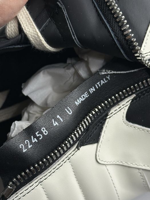 Rick Owens Geobasket Ramones jumbo laces чорні кеди opium archive 43