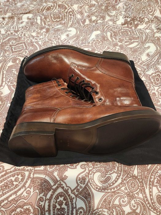 Nova Bota em pele natural cor marrom 43/44