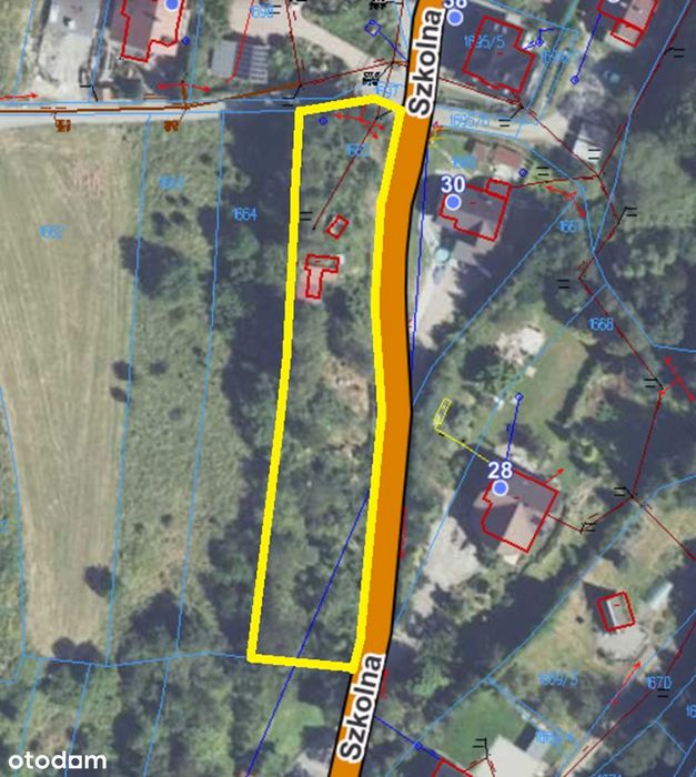 Działka budowlana 2085 m², Maków Podhalański