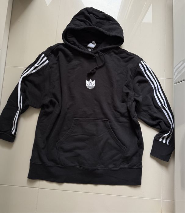 Bluza ADIDAS czarna rozmiar M/L z kapturem