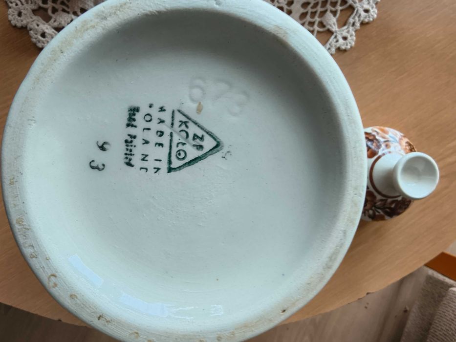 Włocławek Koło ceramika fajans - zestaw 28 elementów