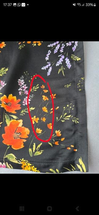 Nowa spódniczka kopertowa Cara Laurella, one size, 100% wiskoza