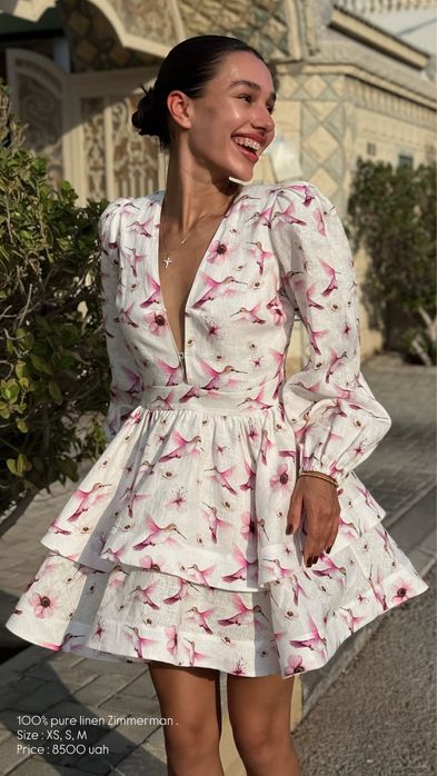 Сукня з італійського льону Zimmermann !! XS, S, M