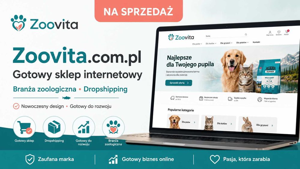 Zoologiczny sklep internetowy dropshipping | Zoologia | SaaS | Google Ads | GMC