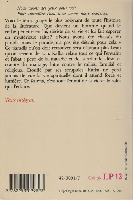 Journal - Franz Kafka