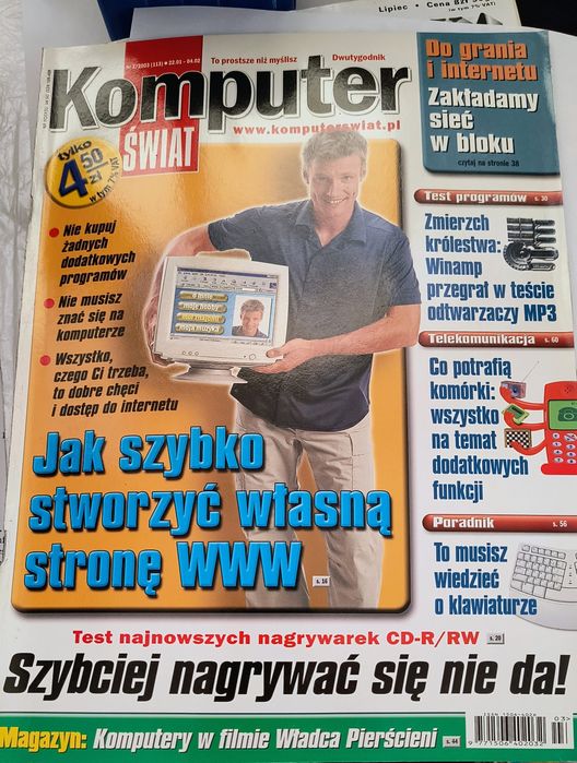 Komputer Świat nr 3/2003 archiwalny numer / czasopismo magazyn  komputerowy retro