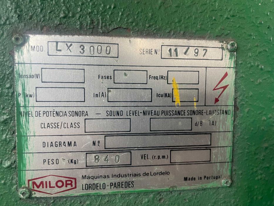Polidora de chapa MILOR LX 3000