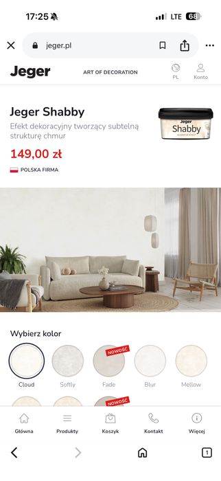 Jeger Shabby Efekt dekoracyjny zestaw