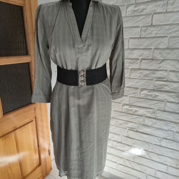 Sukienka letnia kolor khaki