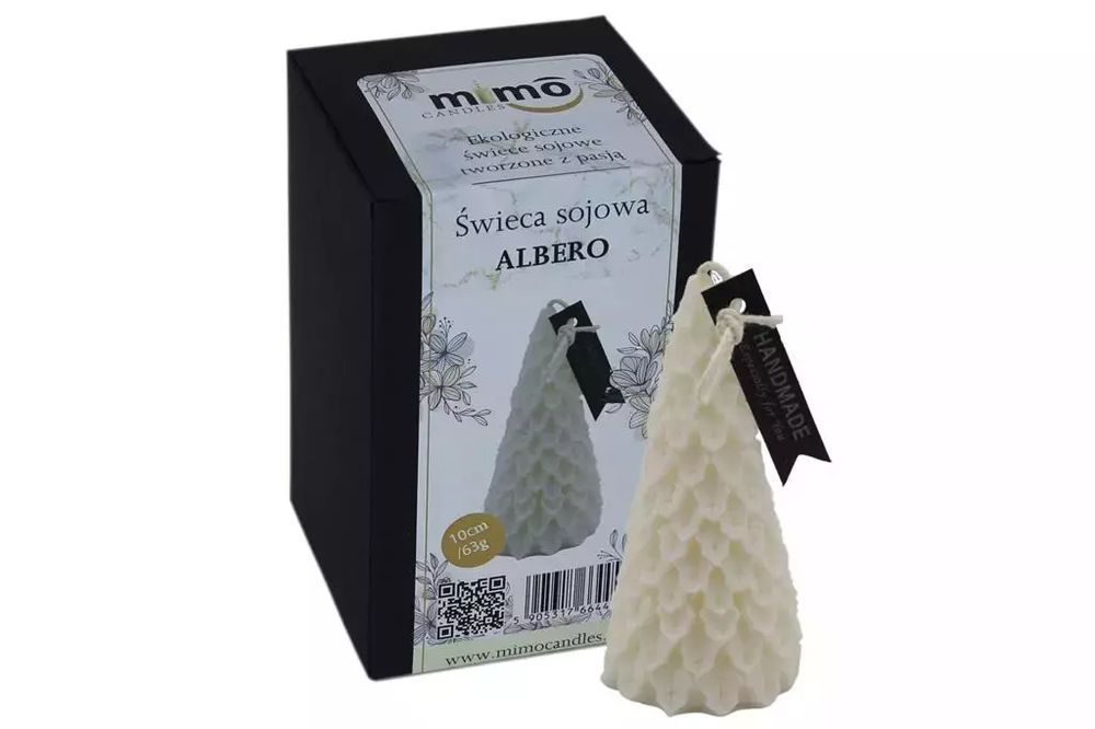 Świeczka naturalna wolnostojąca sojowa Albero. MiMoCandles