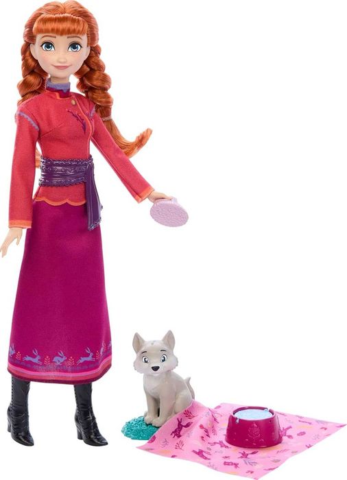 Mattel Disney Frozen Anna & Wolf Cub Лялька Анна вовченя Холодне серце