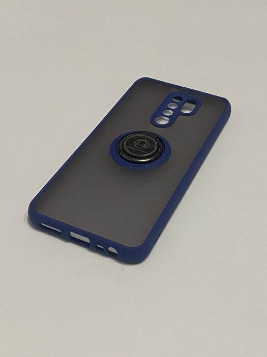 Чохол для Xiaomi Redmi 9 / Poco M2 Протиударний Матовий з Кільцем Magnetic