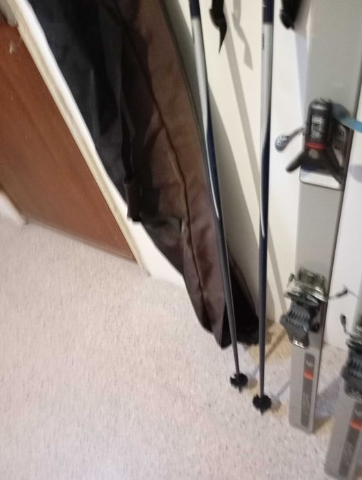 Esquis, Fixações e saco