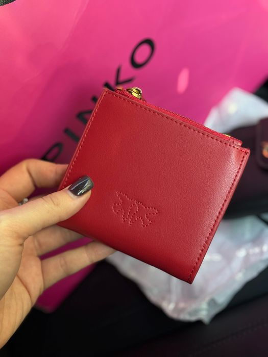 Гаманець Pinko кошелек чорний червоний