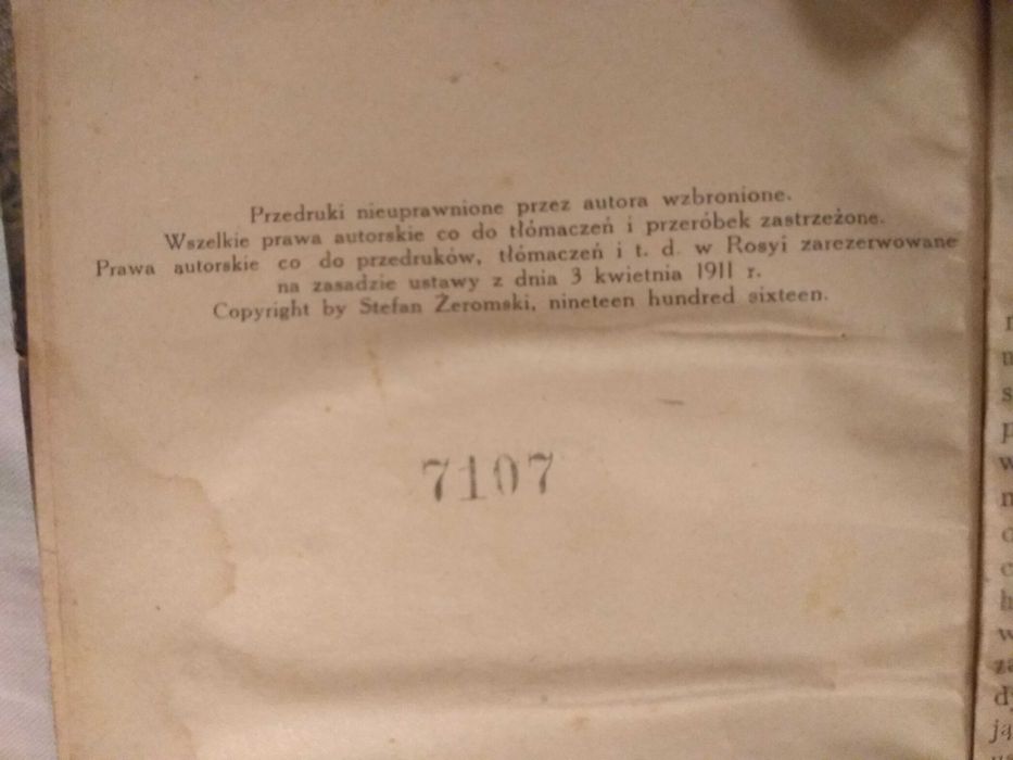 1916 Stefan ŻEROMSKI Walka z SZATANEM Nawracanie JUDASZA stara książka