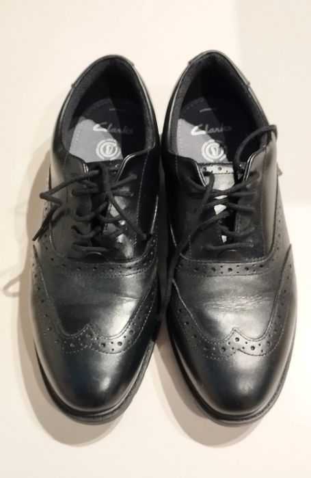 Buty skórzane męskie czarne Clarks rozm. 40