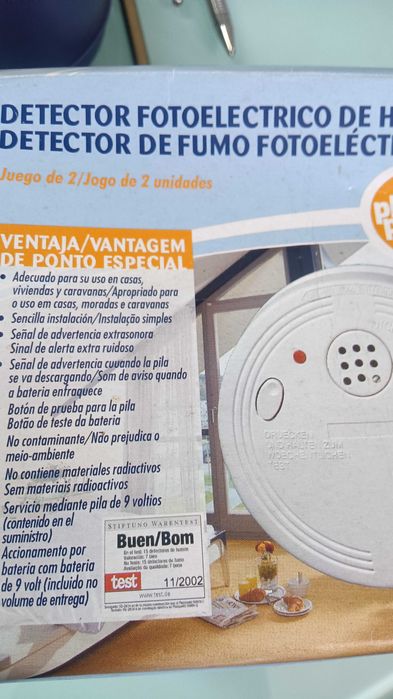 Alarme aviso de fumo