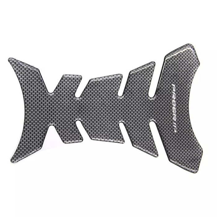 Proteção de depósito padrão carbono borracha grip moto