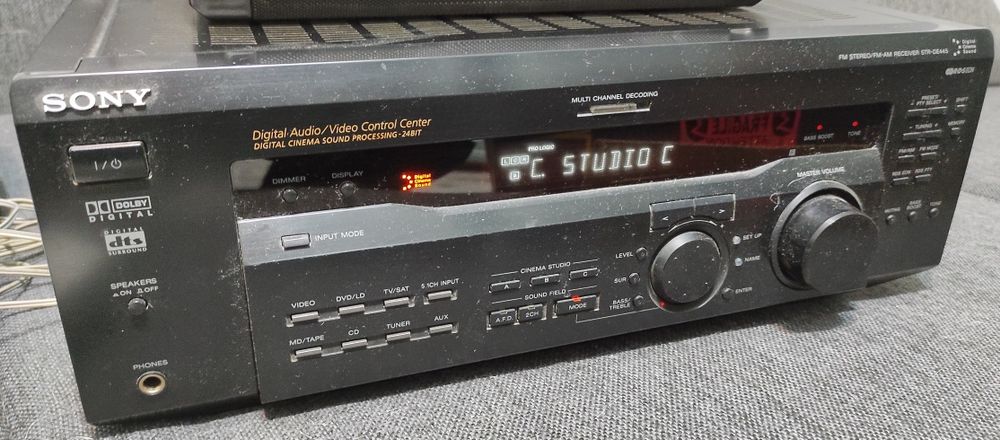 Amplituner STR-DE445, subwoofer + 5 głośników Sony