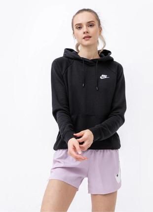 NIKE (S) Relaxed Oversize Fit жіноче худі кофта чорна оригінал з капюш