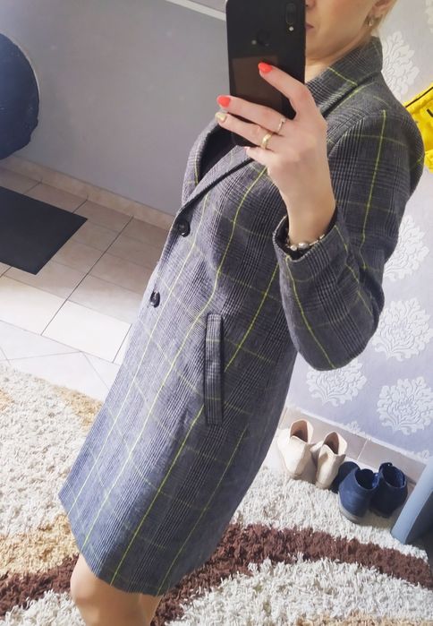 Płaszcz w kratkę