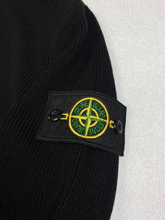 Чоловічий кардиган Stone Island Чорний кардиган Стоне Ісланд Кардиган стонік розмір С М Л ХЛ