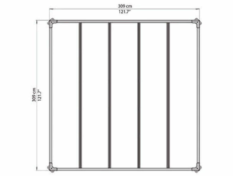 Zadaszenie  3x3m taras aluminiowe+poliwęglan + zasłona