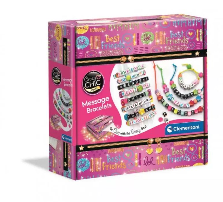 Crazy Chic. Bransoletki Z Wiadomością. Clementoni. Nowy Produkt