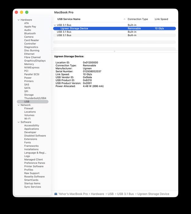 UGREEN CM400 зовнішній корпус для M.2 NVMe SSD USB 3.2 Gen2