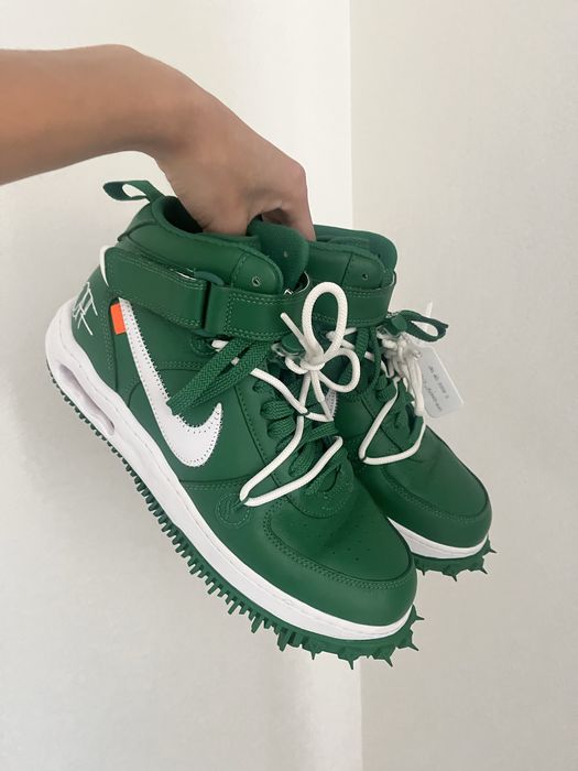 Nike x Off-White Air Force 1 Mid Green | 44 розмір | Фул КП | Стан 10/10