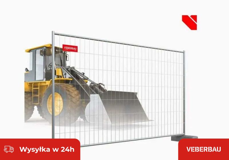 Ogrodzenia budowlane tymczasowe, przęsło ażurowe 3,5 x 2 m panel