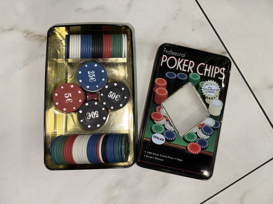 Набор для покера "Poker chips" (100 шт) фишки для покера