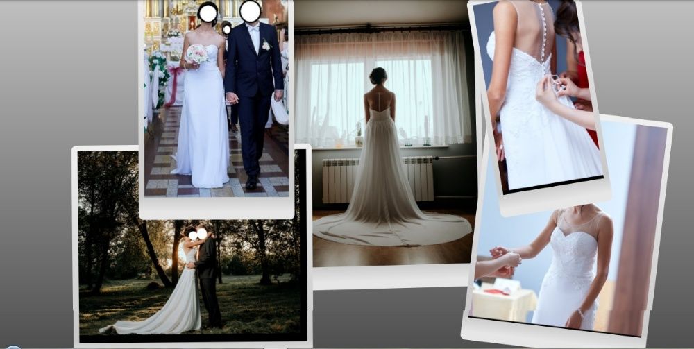 suknia ślubna w kolorze śnieżnej bieli