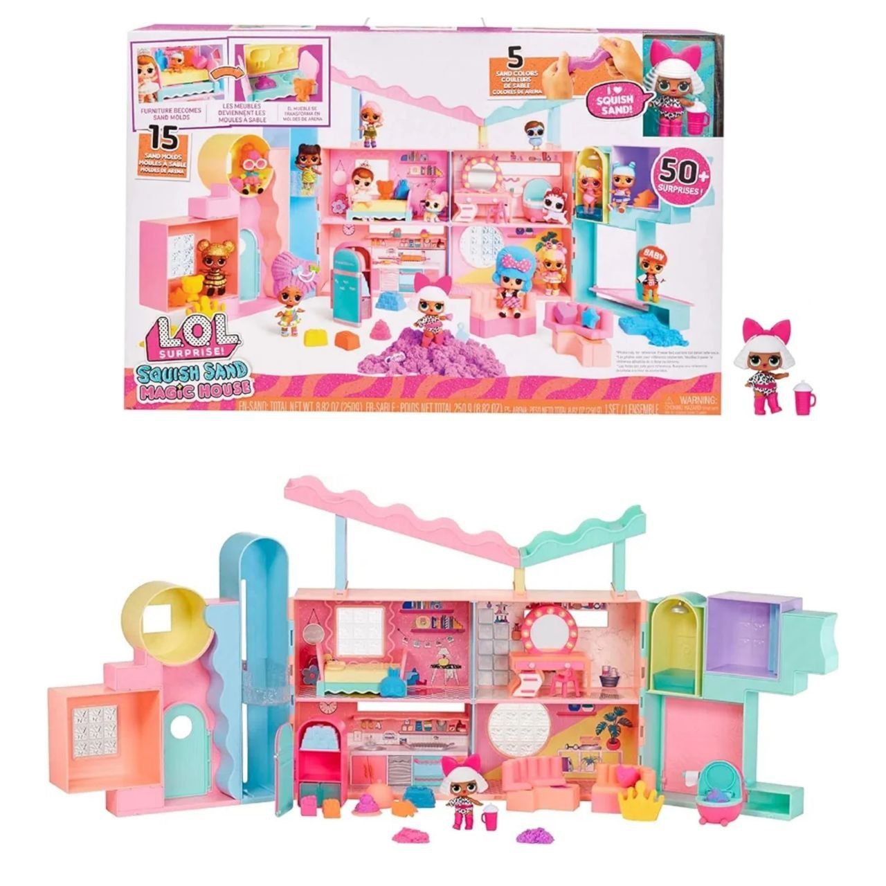 Lol Surprise! Squish Sand Magic House with Tot