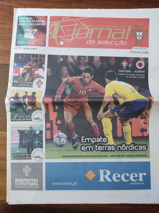 Programa de jogo Portugal Albânia 2008