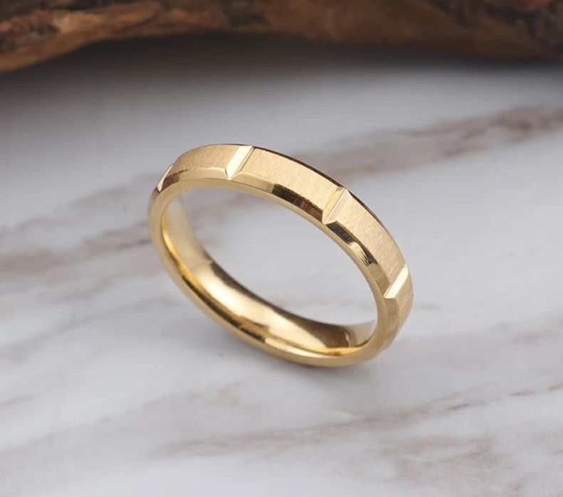 Aliança namoro - compromisso - casamento em ouro laminado 18K