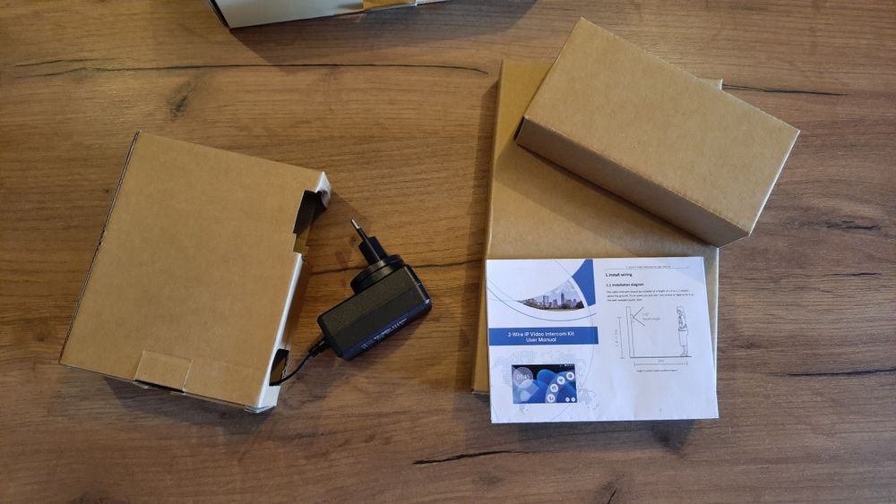 Відео домофон 7"+ визивна панель Smart tuya wifi 1080p для будинку