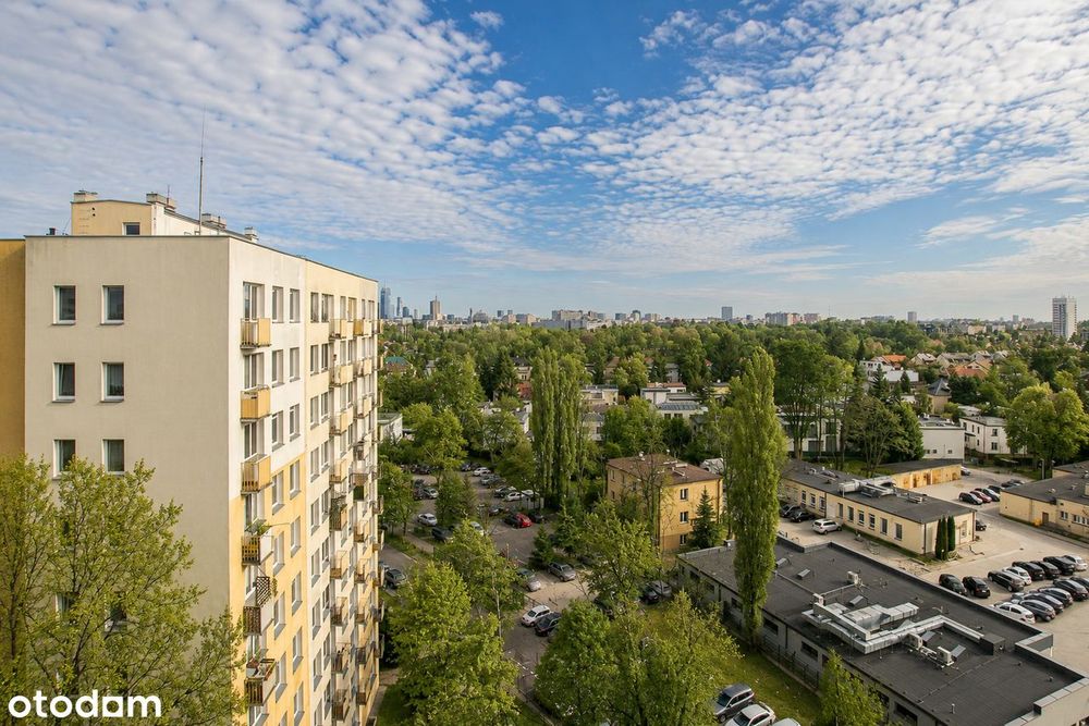 3 pok. | 48 mkw | Balkon | Panorama miasta | Mokotów