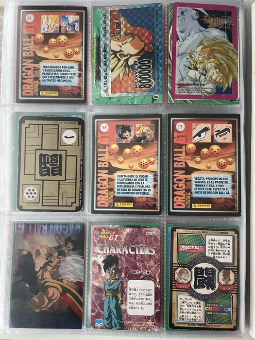 Coleção Cartas Dragon Ball Z