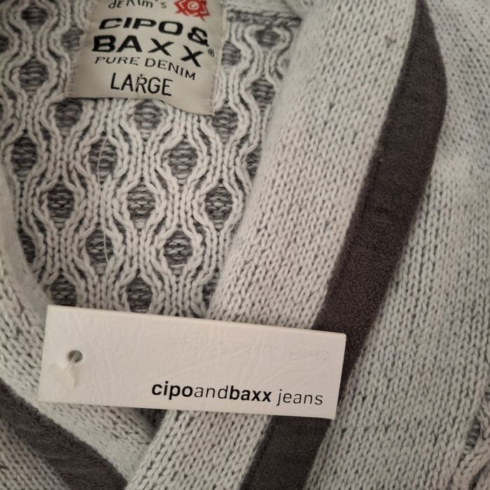 Męski swetr w karo CIPO&BAXX