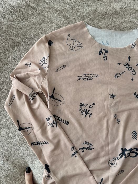 Бодік, прозорий боді з «тату»