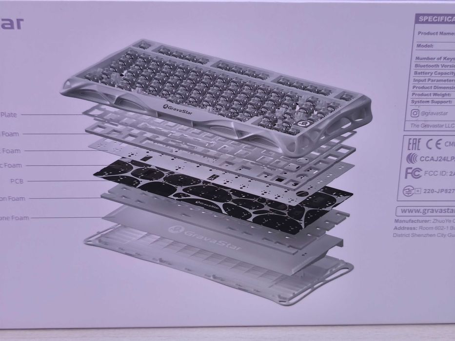 GravaStar Teclado Gaming Mercury K1 Lite 75%