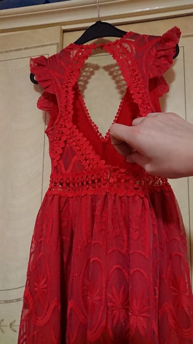 Мереживна максі-сукня