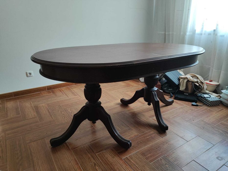 Móvel de Sala Classico com Mesa e 6 Cadeiras